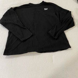 PINK by Victorias Secret black white pullover sweatshirt size large